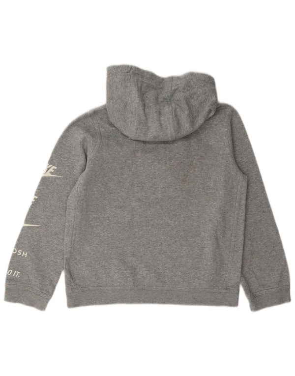 Nike piger Swoosh grafisk hættetrøje trøje 10-11 år Medium Grå Flecked