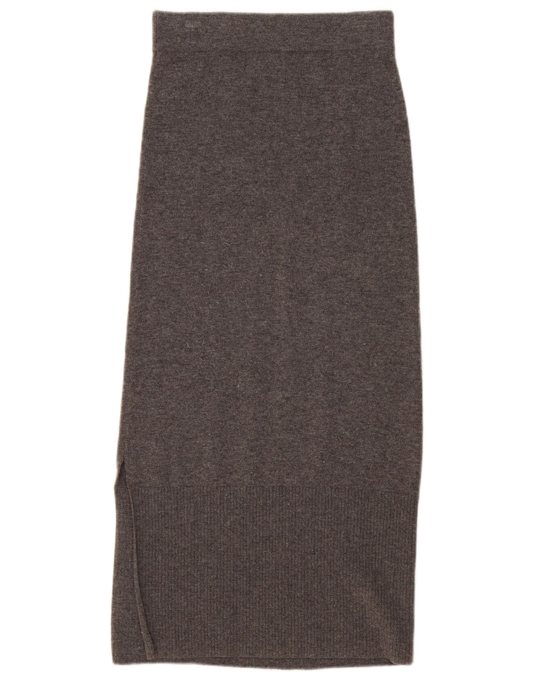 Massimo Dutti Dame Strik Maxi Nederdel UK 6 XS W25 Grå Uld