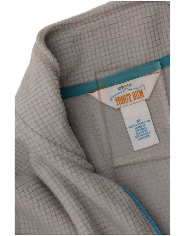 ORVIS Fleece Jumper med lynlås til mænd mellem grå polyester