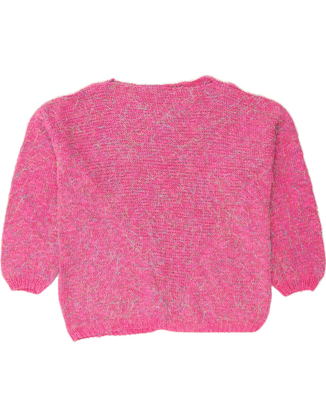 VINTAGE Womens Boat Neck Jumper Sweater UK 12 Medium Pink Vintage Vintage and Second-Hand Vintage from Messina Hembry 