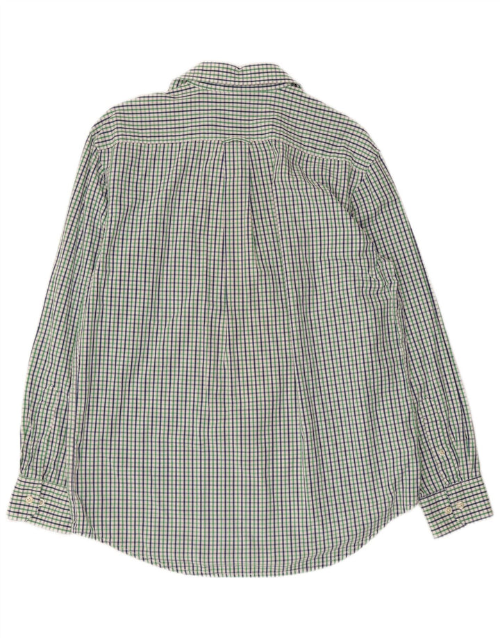 IZOD Mens Shirt Medium Multicoloured Gingham Cotton