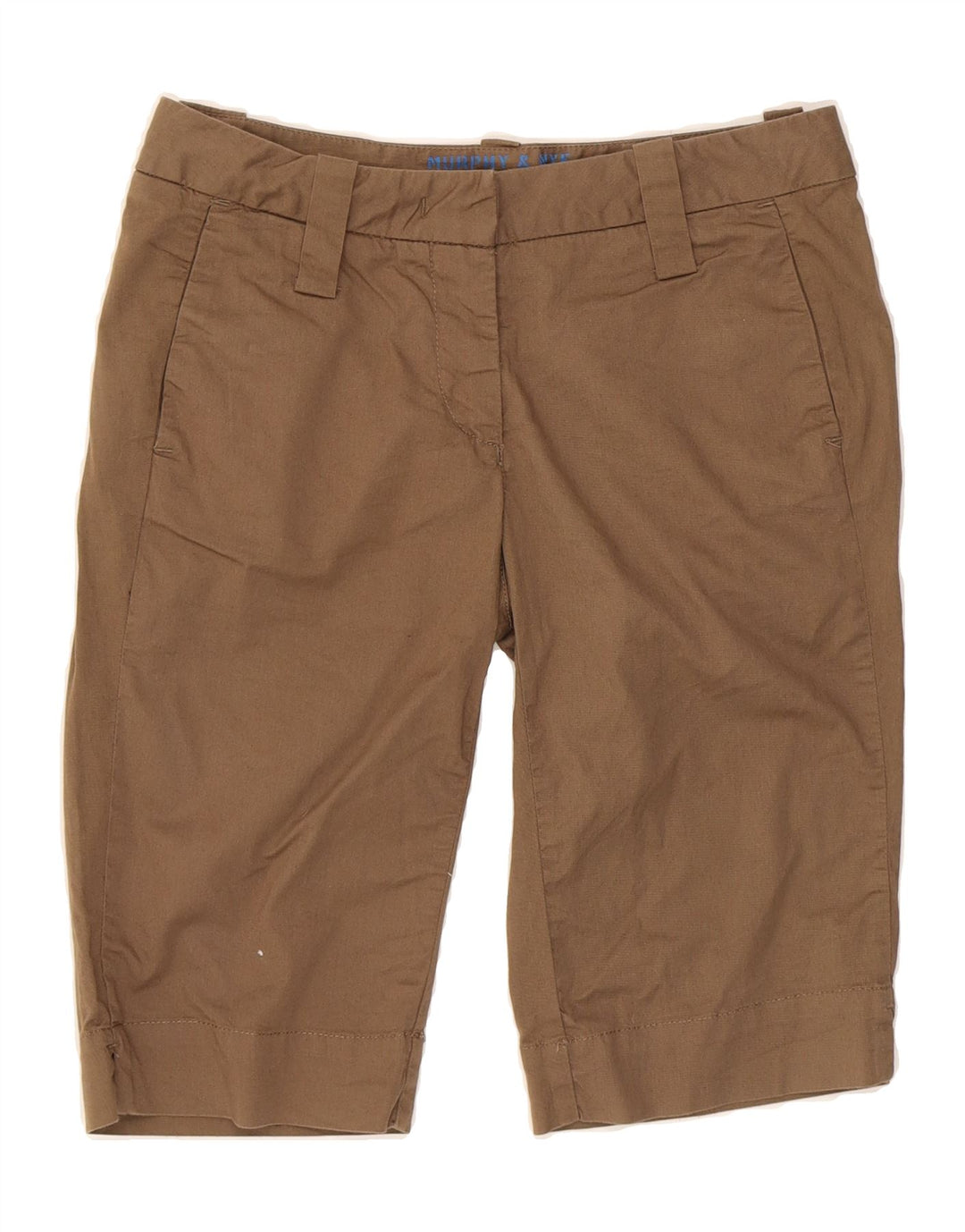 MURPHY & NYE Womens Chino Shorts W27 Small  Brown Cotton Vintage Murphy & Nye and Second-Hand Murphy & Nye from Messina Hembry 
