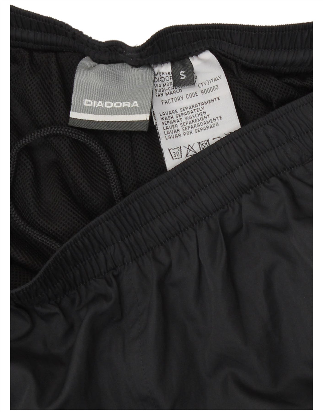 Diadora træningsdragtsbukser til kvinder UK 10 Small Grå Colourblock Polyester