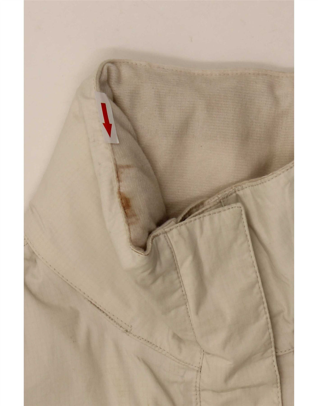 The North Face Regnjakke med hætte til kvinder UK 14 Medium White Nylon