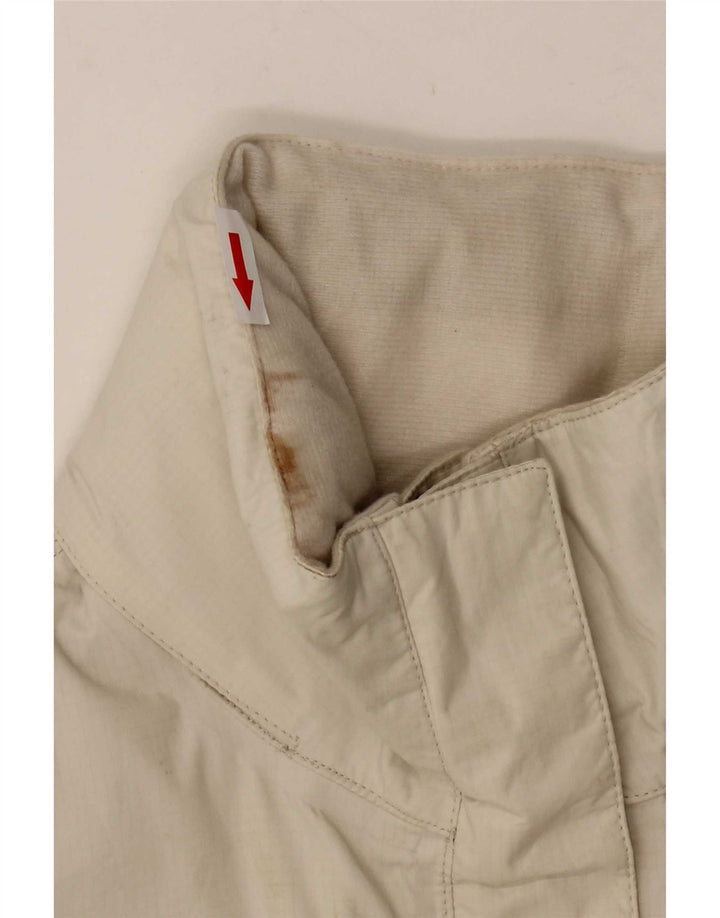 The North Face Regnjakke med hætte til kvinder UK 14 Medium White Nylon