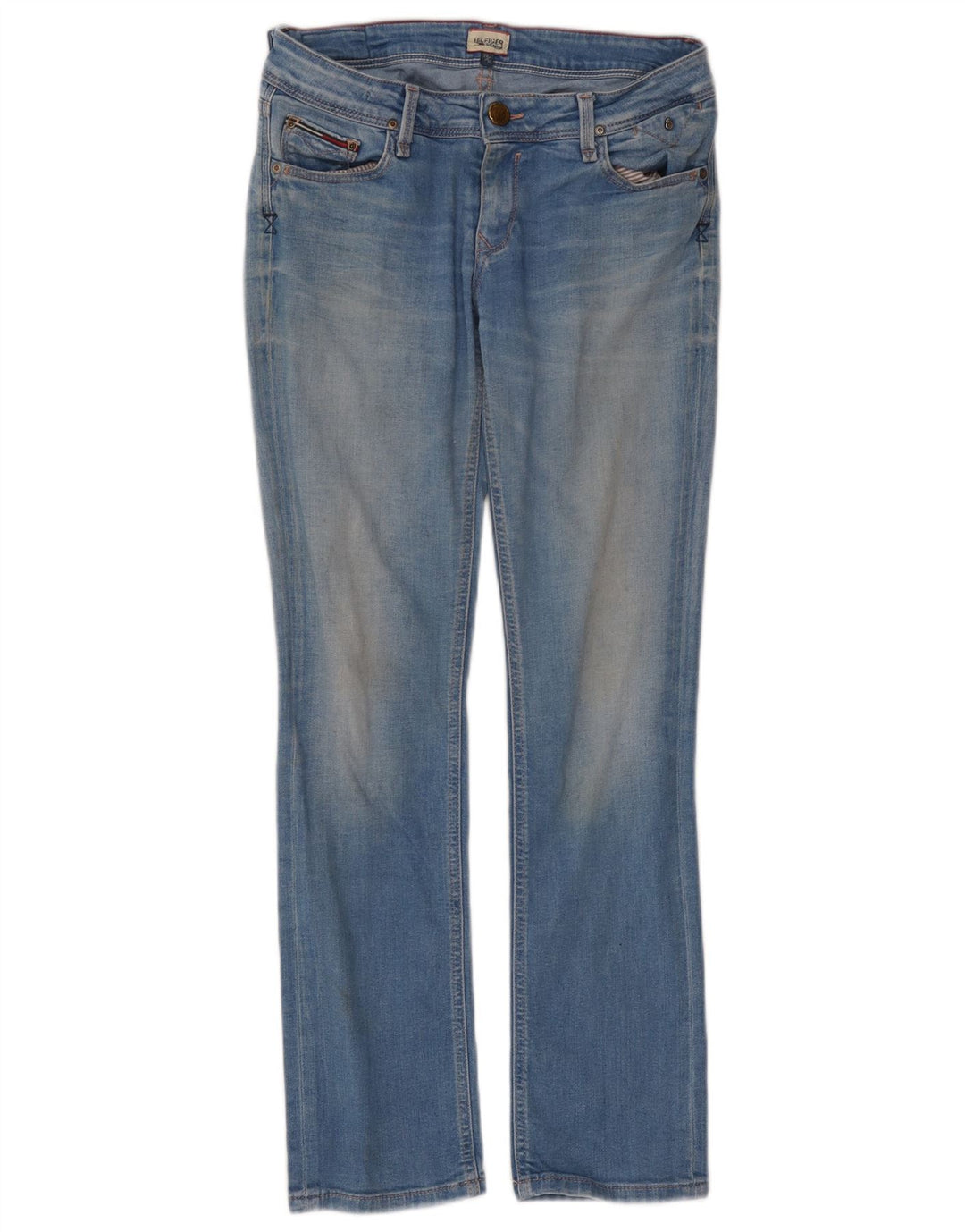 Tommy Hilfiger Dame Bootcut Jeans W28 L30 Blå