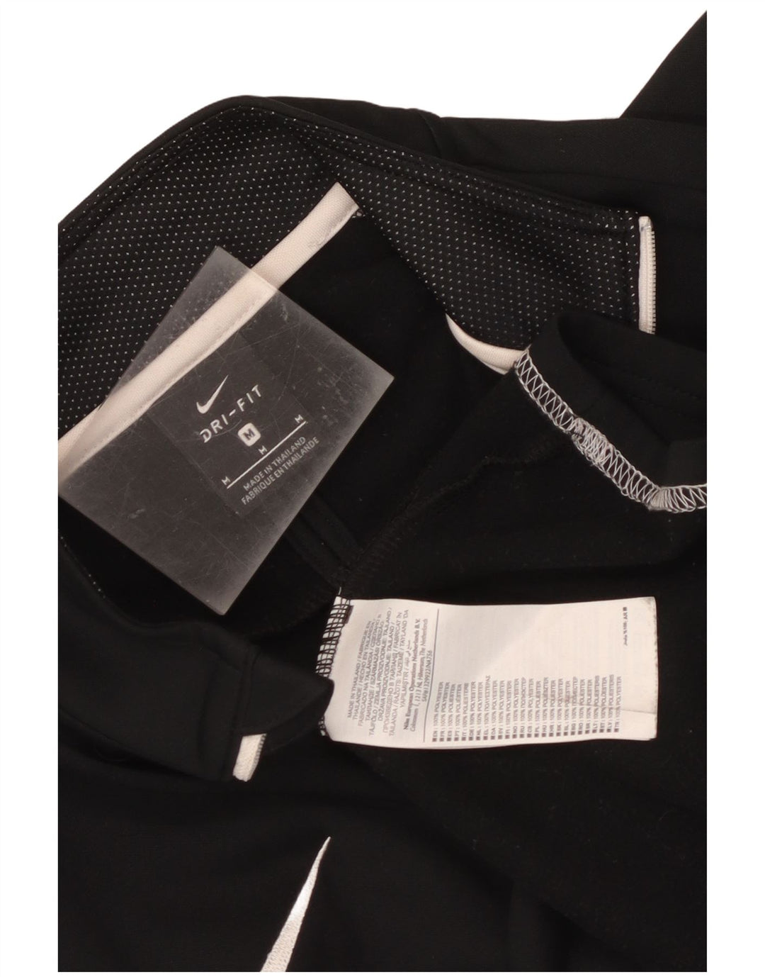 Nike Herre Dri Fit Pullover med lynlås-hals Træningsdragt Top Medium Sort Colourblock