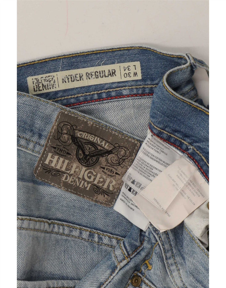 Tommy Hilfiger Dame Ryder Regular Straight Jeans W30 L30 Blå Bomuld