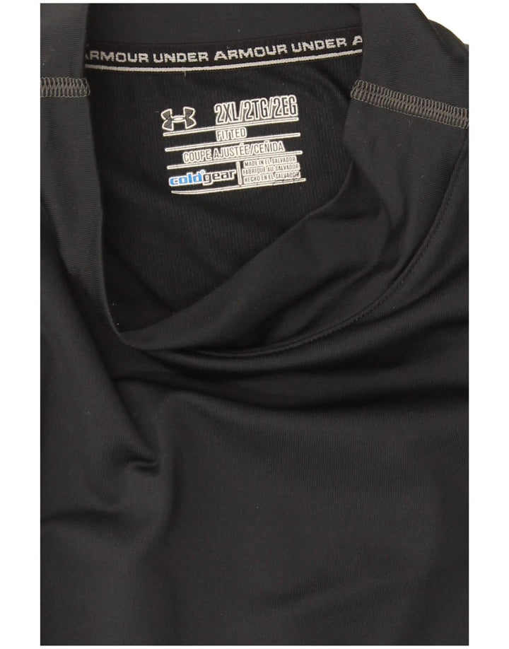 Under Armour Herre Cold Gear Top Langærmet 2XL Sort