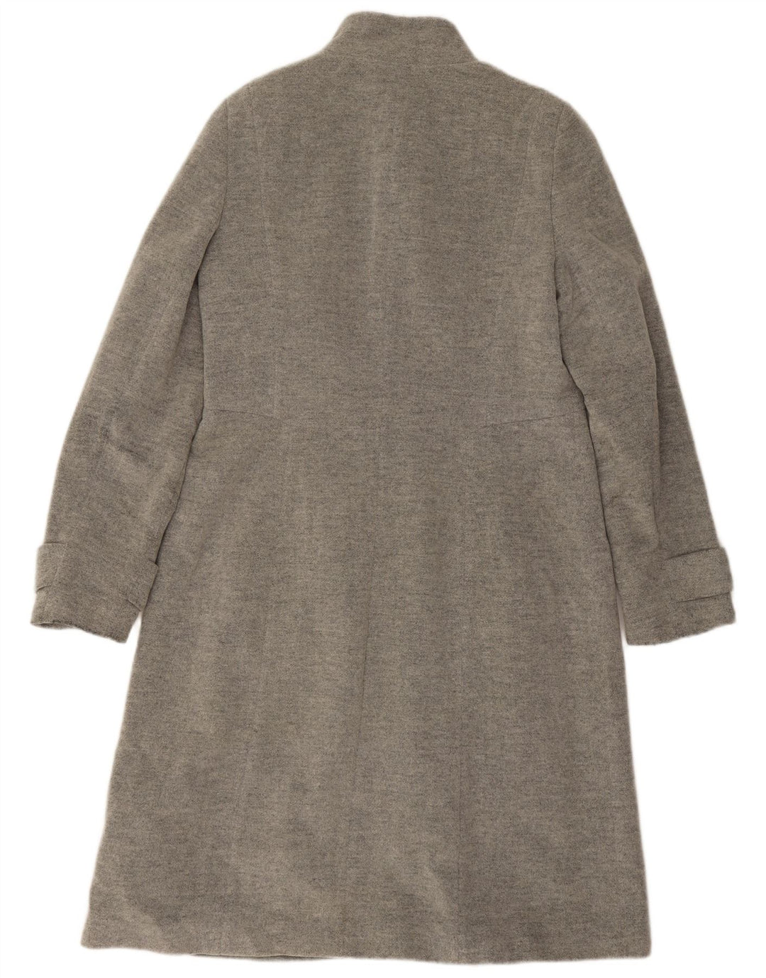 Laura Ashley Dame Overfrakke UK 14 Stor Grå Uld