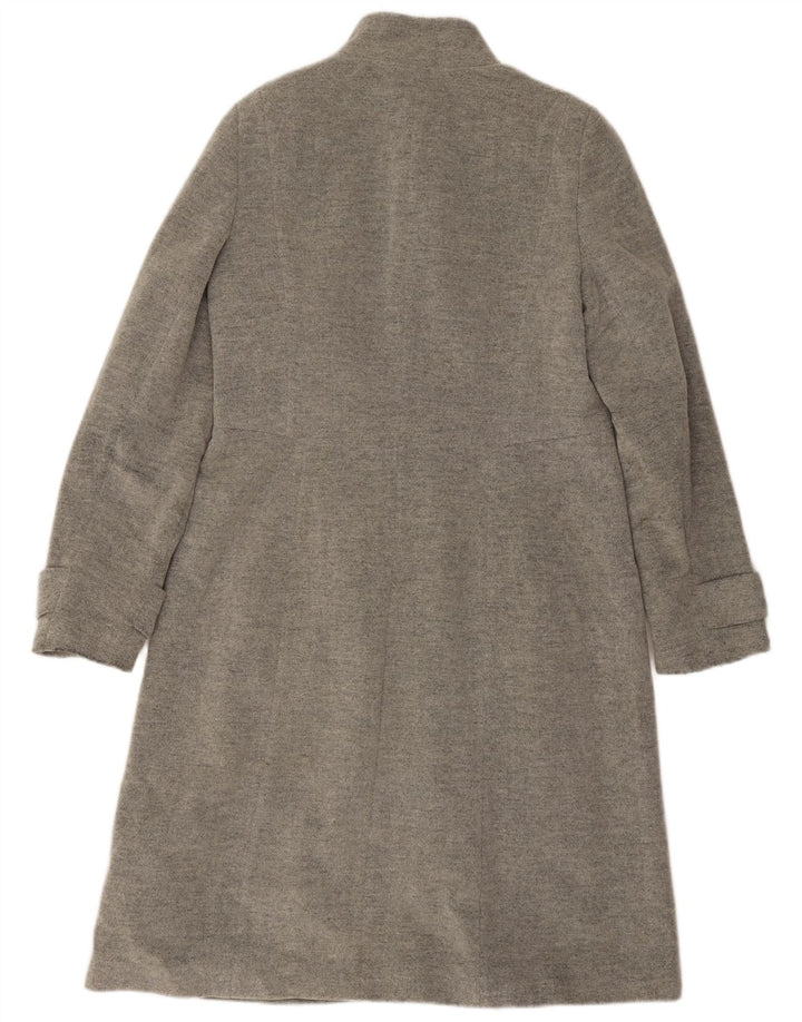 Laura Ashley Dame Overfrakke UK 14 Stor Grå Uld