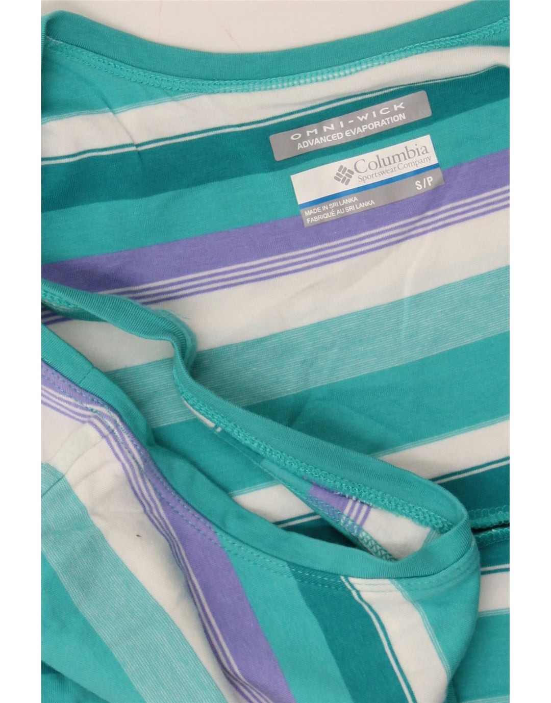 COLUMBIA Womens Maxi Sundress UK 8 Small Blue Striped Cotton Vintage Columbia and Second-Hand Columbia from Messina Hembry 