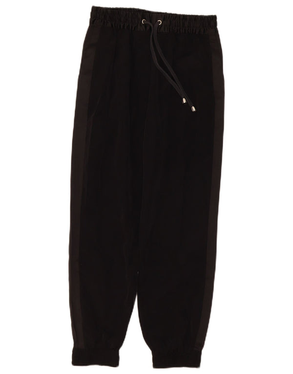 Topshop Dame Loose Fit Jogger Bukser UK 4 XS W24 L24 Sort Polyester