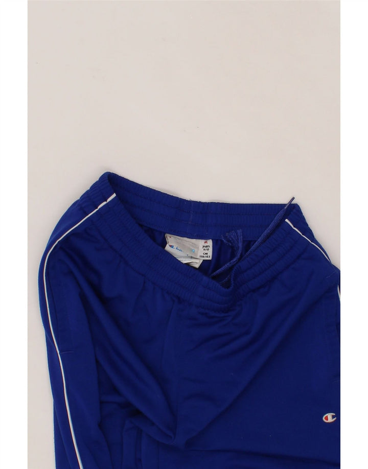 CHAMPION Boys Tracksuit Trousers Joggers 9-10 Years Medium  Blue Polyester Vintage Champion and Second-Hand Champion from Messina Hembry 