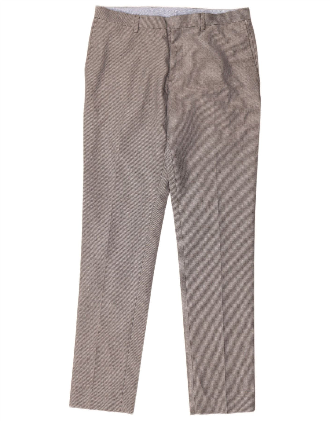 Zara Herre Slim Suit Bukser EU 40 Medium W31 L33 Grå Polyester