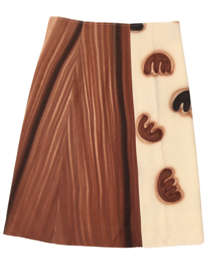 Vintage A-line nederdel til kvinder W30 Medium White Colourblock