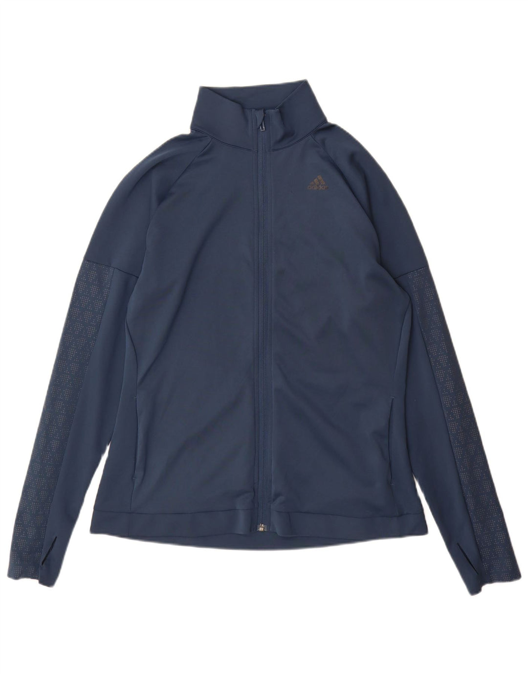 Adidas Womens Climalite træningsdragt topjakke UK 18 XL marineblå polyester