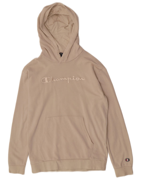 Champion piger grafisk hættetrøje 13-14 år XL Beige