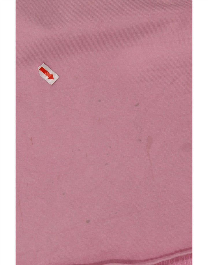 PUMA Grafisk T-shirt top til kvinder UK 18 XL Pink Colourblock Bomuld