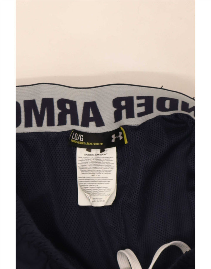Under Armour Herre grafisk træningsdragt Bukser Large Navy Blue Polyester