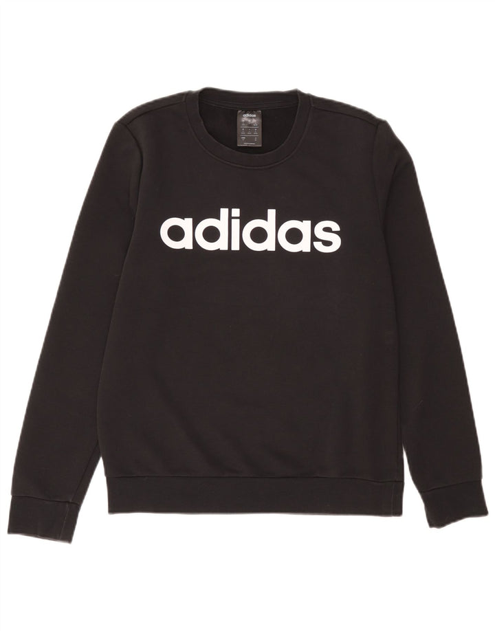 Adidas Graphic Sweatshirt Jumper UK 8/10 Small Grey