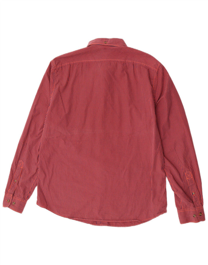 Timberland Herre Slim Fit Skjorte Large Red Gingham