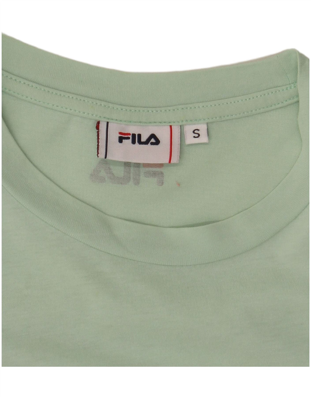 FILA Grafisk T-shirt top til kvinder DK 10 Lille grøn farveblok