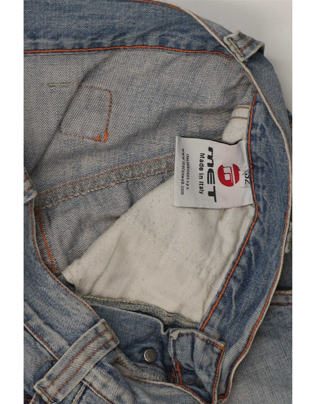 MET Løse jeans til mænd W32 L34 blå bomuld