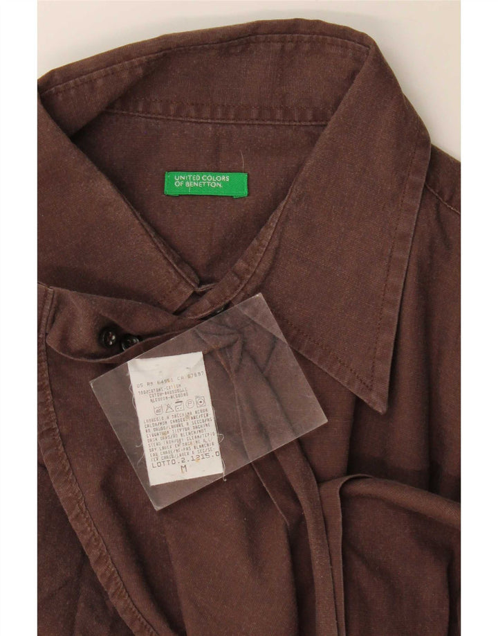 Benetton Herreskjorte Medium Bourgogne bomuld