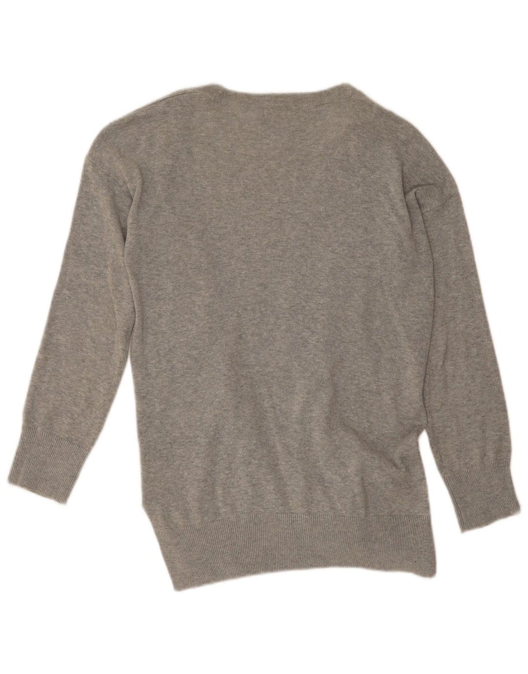 Marks & Spencer Womens Open Cardigan Sweater UK 10 Small Grey