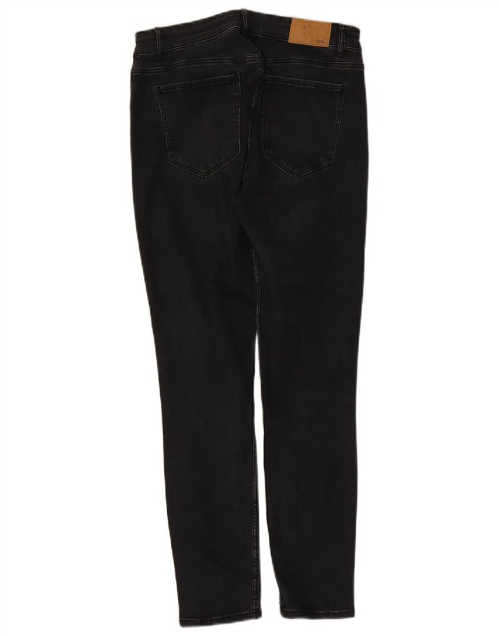 Zara Dame Slim Jeans EU 42 Large W32 L26 Sort