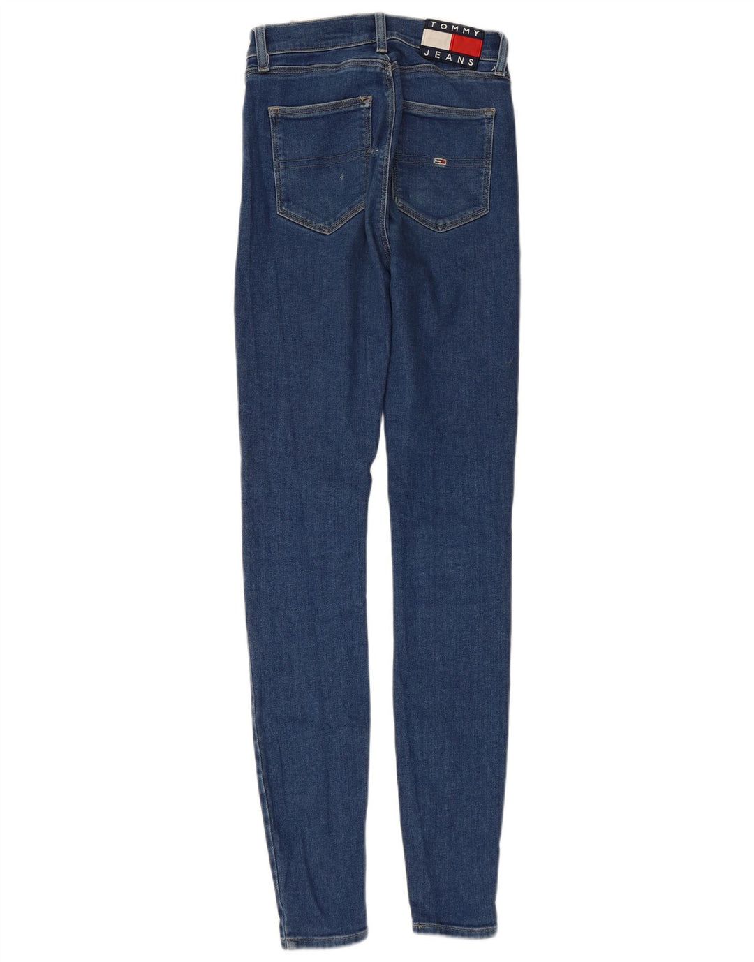TOMMY HILFIGER Dame Skinny Jeans W27 L34 Blå Bomuld