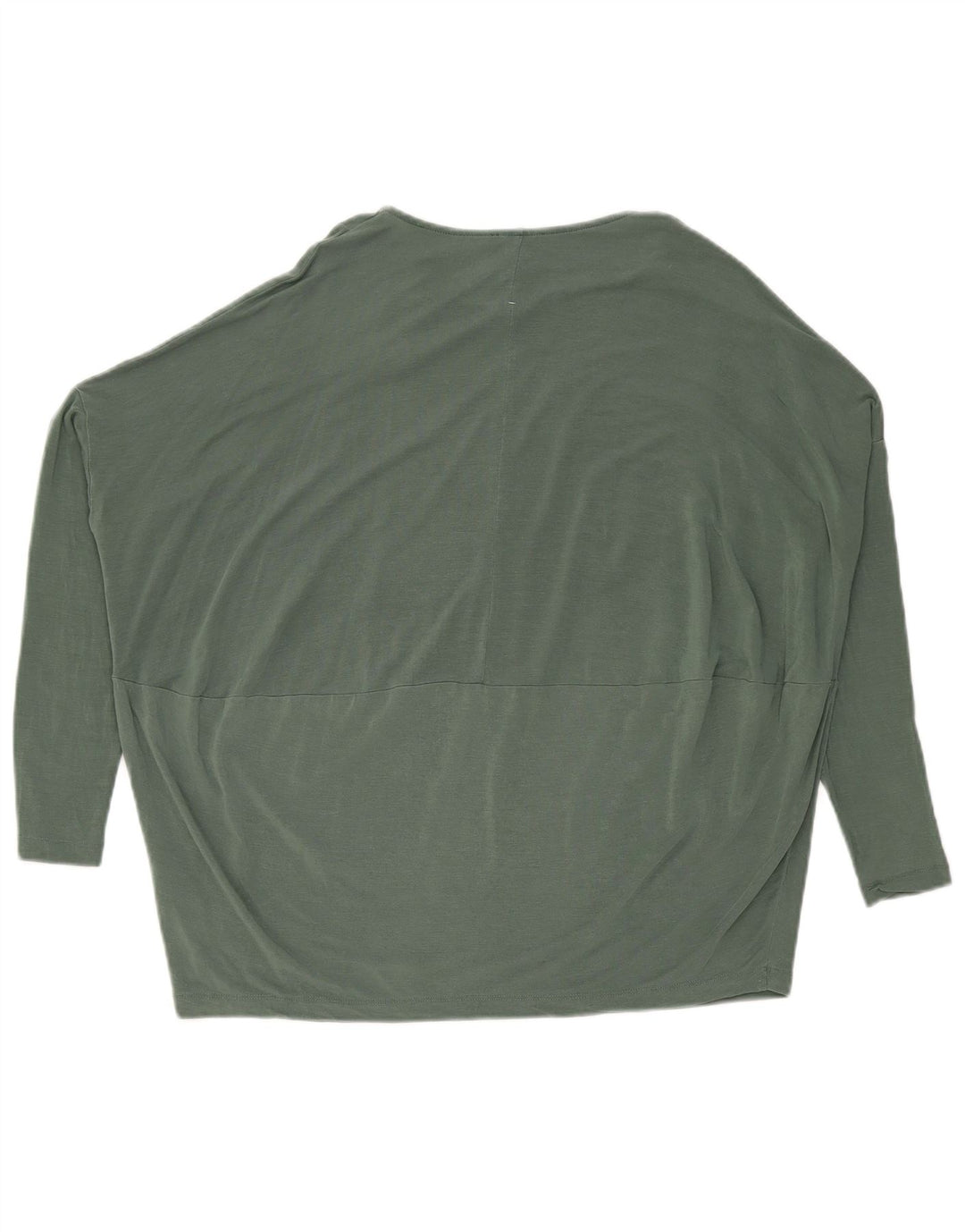 Cos Dame Oversized Top Langærmet UK 10 Small Green Lyocell