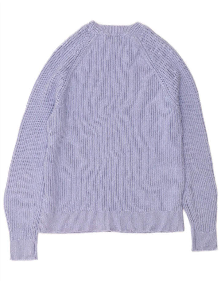 MARKS & SPENCER Dame sweater med rund hals DK 14 Medium Lilla