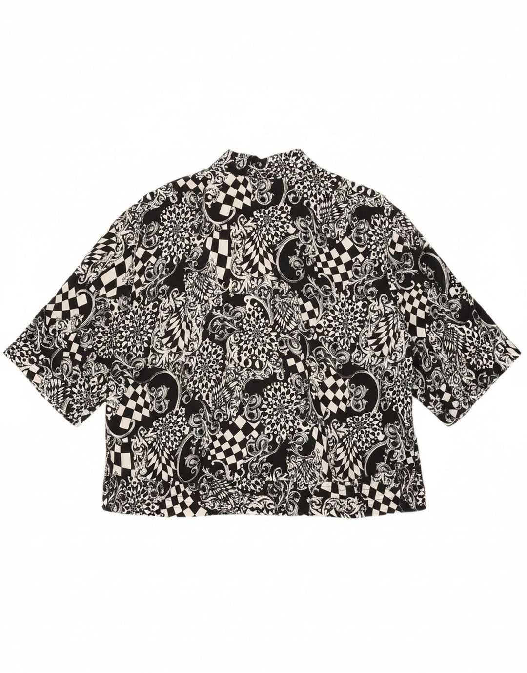 FELICIA Womens Oversized Shirt Blouse IT 44 Medium Black Paisley Vintage Felicia and Second-Hand Felicia from Messina Hembry 