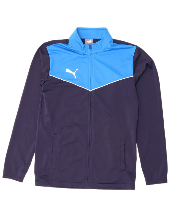 Puma træningsdragt til mænd, topjakke, lille marineblå colourblock polyester