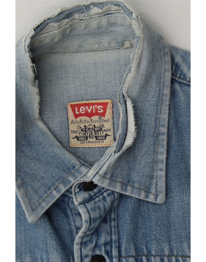 Levi's Herre ærmeløs denimskjorte lille blå