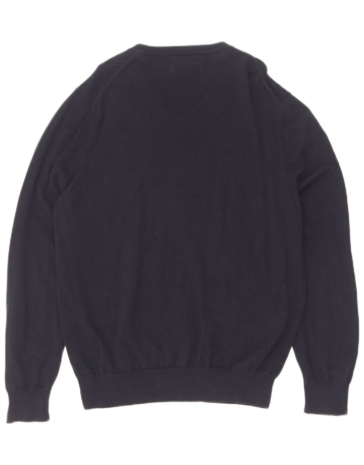 Marks & Spencer Herre V-hals sweater Stor marineblå bomuld