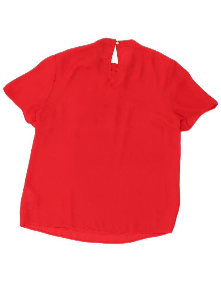 Oasis Damebluse Top UK 12 Medium Rød Polyester