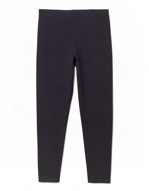 Marks & Spencer Womens Leggings UK 12 Medium Navy Blue Polyester
