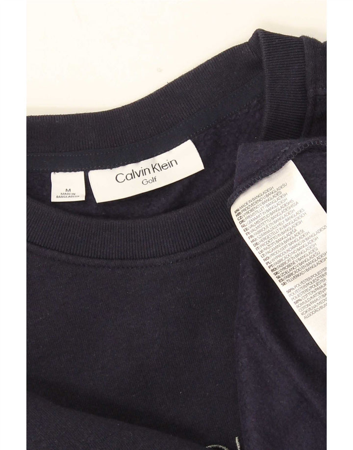 Calvin Klein Herre sweatshirt Jumper Medium Navyblå Bomuld