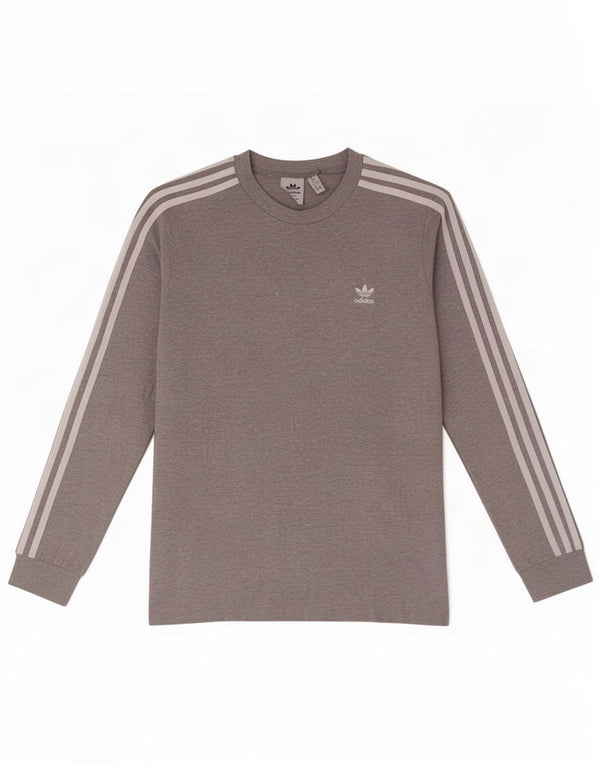 Adidas Dame Top Langærmet UK 12 Medium Grey Bomuld