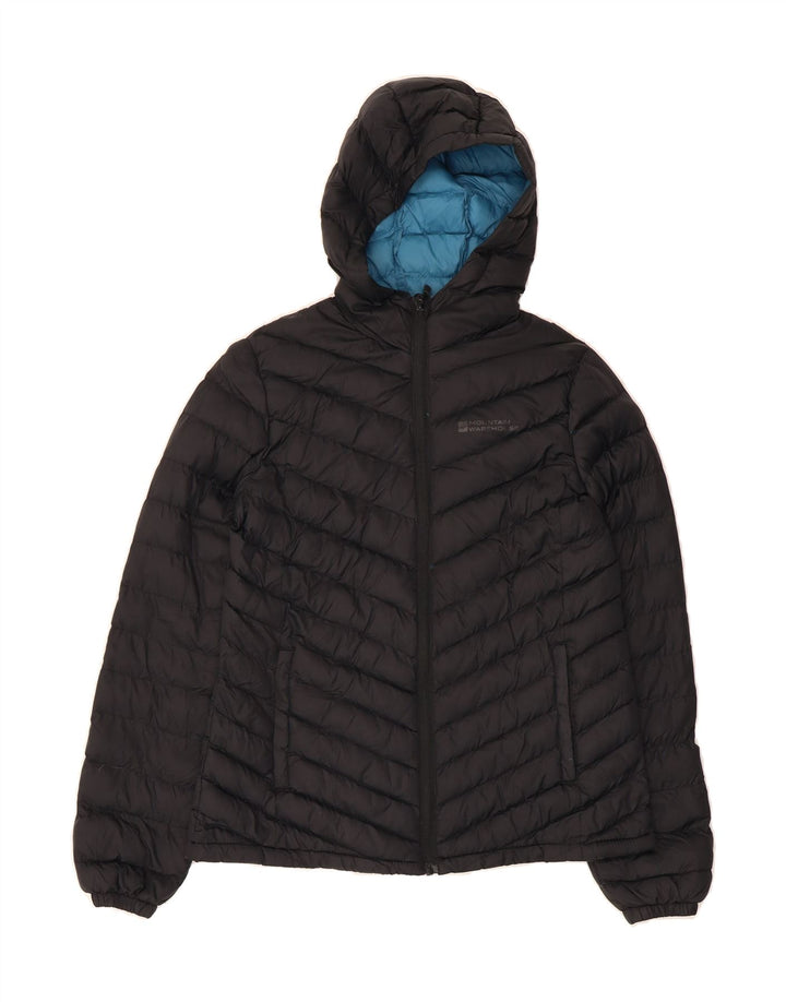 MOUNTAIN WAREHOUSE Womens Hooded Padded Jacket UK 8 Small Black Nylon Vintage Mountain Warehouse and Second-Hand Mountain Warehouse from Messina Hembry 