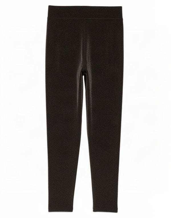Marks & Spencer Womens Leggings UK 10 Small Black Flecked Polyamide