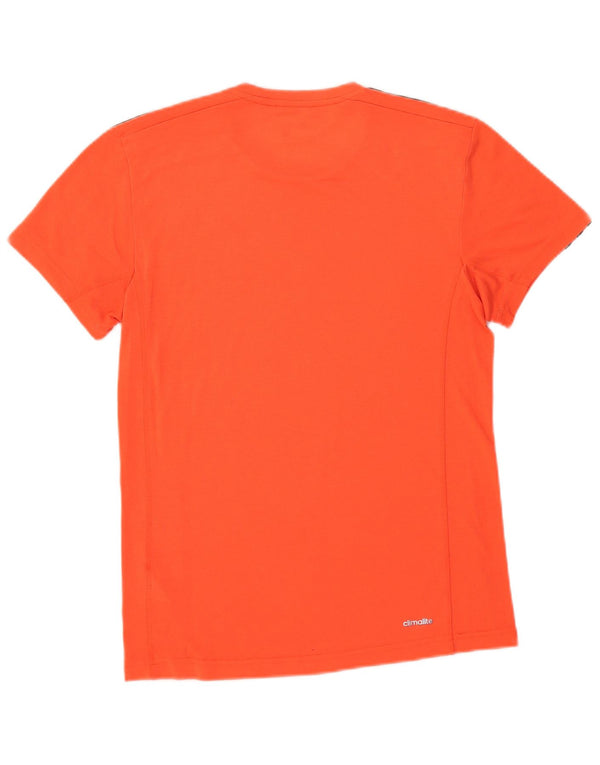 Adidas Herre Climalite T-Shirt Top Lille Orange Polyester