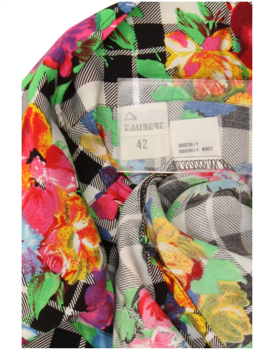Vintage Dame Oversized Blazer Jacket IT 42 Medium Multicolored Viscose