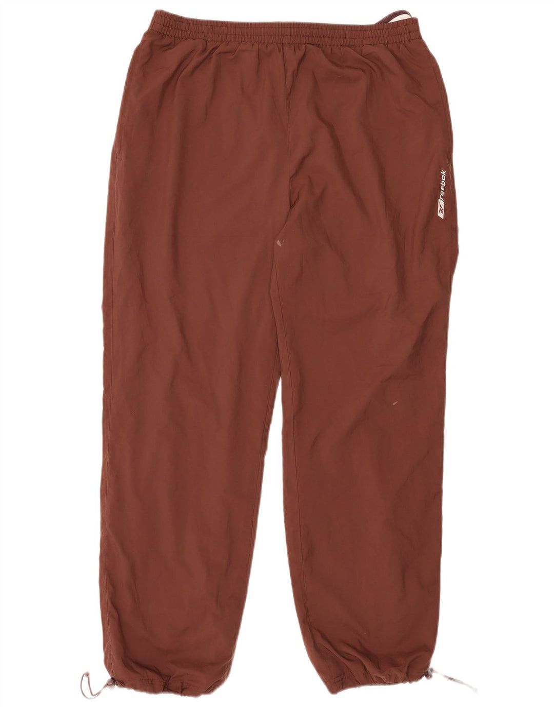 REEBOK Mens Tracksuit Trousers Joggers Large Maroon