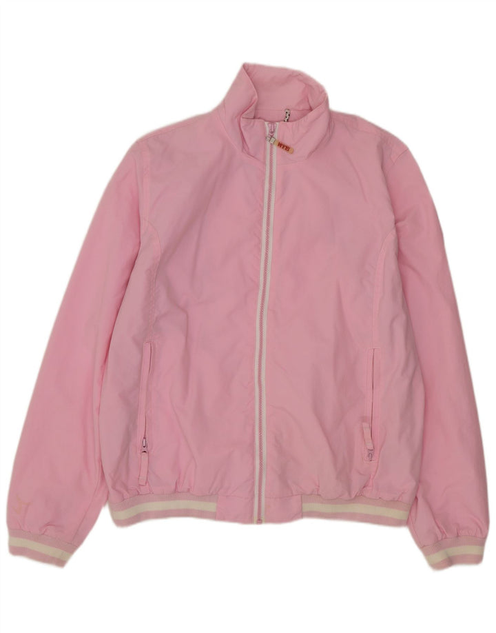 SLAM Træningsdragt topjakke til kvinder UK 14 Medium Pink Nylon