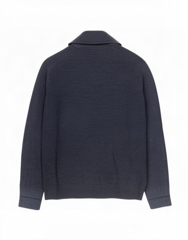 Marks & Spencer herre cardigan sweater XL marineblå polyester