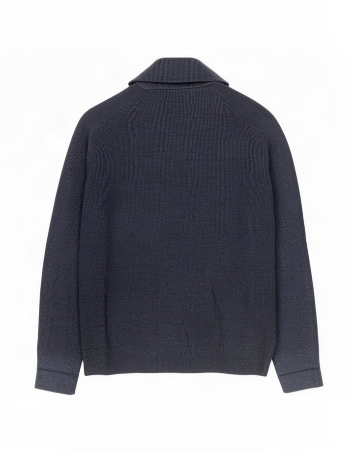 Marks & Spencer herre cardigan sweater XL marineblå polyester